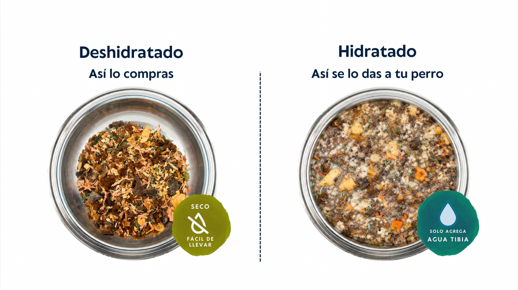 Wankün - Alimento para perros adultos - Receta carne y cerdo (750 grs) equivale a 3,5K de comida fresca